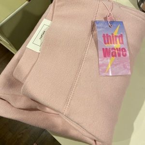 Light pink sweat pants NEVER WORN BEFORE new with tags size large